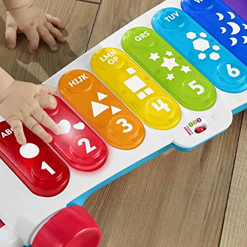 Fisher-Price Chaqaloqdan Bolajonlargacha O'rganish O'yinchoqi Gigant Yoritilgan Ksilofon Tortib Yurishga Müzika va Iboralar bilan 9+ Oylik uchun - 4