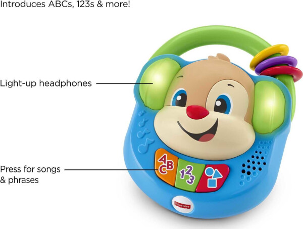 Fisher-Price Gül ve Öğren Şarkı ve Öğren Müzik Çalar Bebek ve Yürümeye Başlayan Oyuncak Sahte Radyo - 3