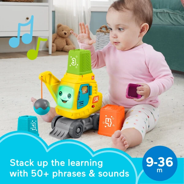 Fisher-Price Hisoblash va To'plash Vinch O'yinchoqi, Qurilish Bloklari bilan, 9 oylikdan boshlab chaqaloqlar va kichkintoylar uchun - 8