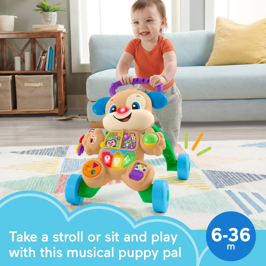 Fisher-Price Laugh & Learn Smart Stages Learn with Puppy Walker Baby & Toddler Toy, Высота 18.19in - 8