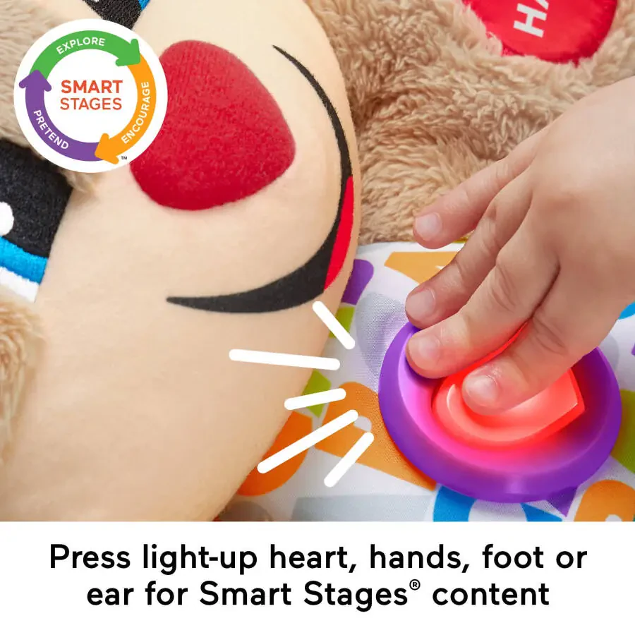 Fisher-Price Laugh & Learn Smart Stages Puppy Plush Learning Toy for Baby, Infants and Toddlers - 3