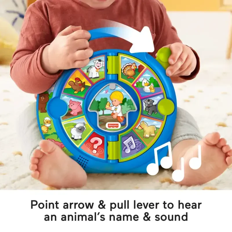 Fisher-Price Little People World of Animals See ‘n Say Toddler Musiqali Oʻquv Oʻyinchoq - 3