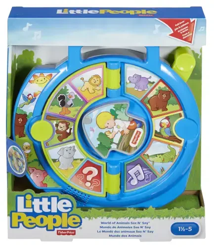 Fisher-Price Little People World of Animals See ‘n Say Toddler Musiqali Oʻquv Oʻyinchoq - 6