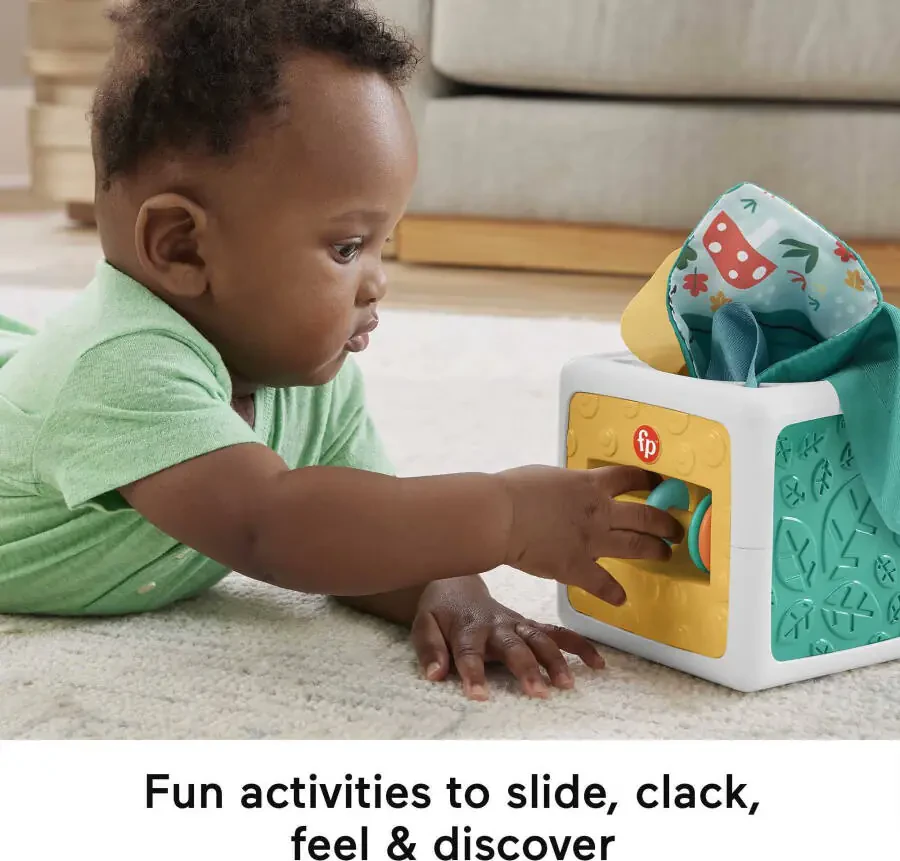 Fisher-Price Matoli Kubik O'yinchog'i, Chaqaloqlar uchun Sensorli, Yangi Tug'ilganlar uchun, Unisex - 4