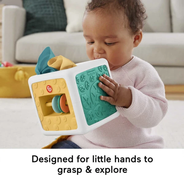 Fisher-Price Matoli Kubik O'yinchog'i, Chaqaloqlar uchun Sensorli, Yangi Tug'ilganlar uchun, Unisex - 5