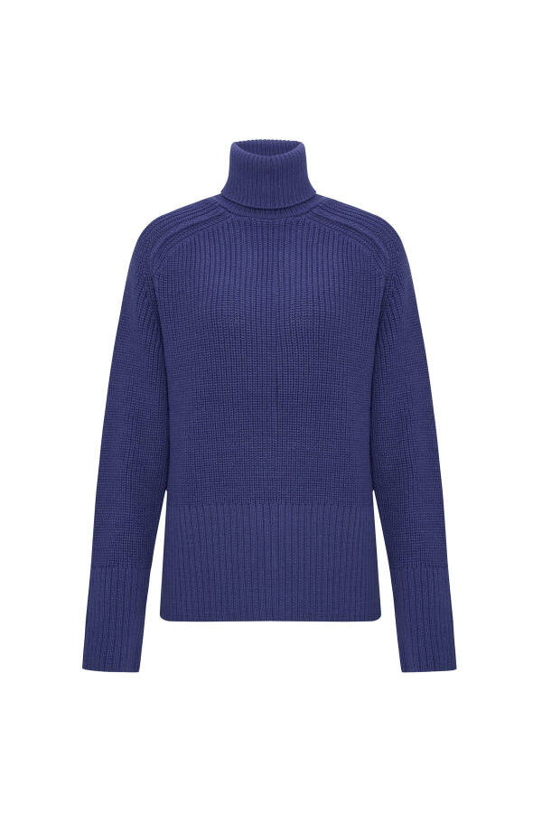 FISHERMAN'S NECK LOOSE FIT SWEATER - 1