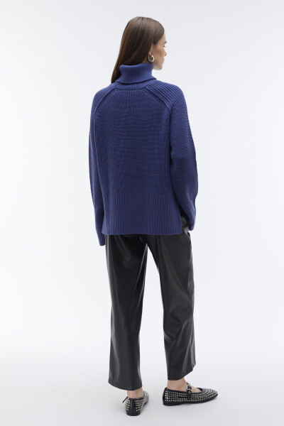 FISHERMAN'S NECK LOOSE FIT SWEATER - 2