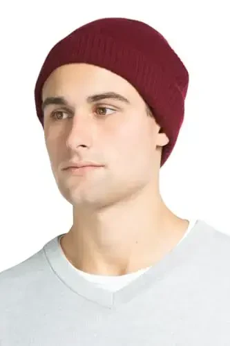 Fishers Finery Men's 100% Pure CasModazoneere Ribbed Cuffed Hat; Ultra Plush - 2