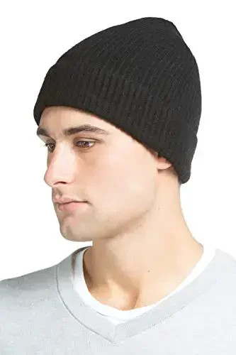 Fishers Finery Men's 100% Pure CasModazoneere Ribbed Cuffed Hat; Ultra Plush - 3
