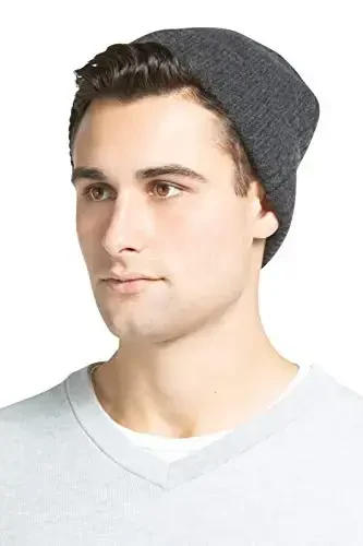 Fishers Finery Men's 100% Pure CasModazoneere Ribbed Cuffed Hat; Ultra Plush - 5