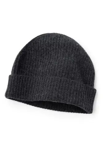 Fishers Finery Men's 100% Pure CasModazoneere Ribbed Cuffed Hat; Ultra Plush - FISHERS FINERY (1)