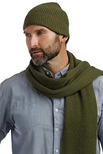 Fishers Finery Men's 100% Pure CasModazoneere Ribbed Cuffed Hat; Ultra Plush - 4