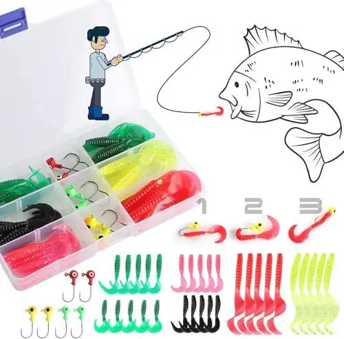 Fishing Rod and Reel Combos Collapsible Fishing Rod Kit, 2PCS Telescopic Fishing Pole Full Kit, 1.3M&1.6M/2PCS 1.7M/2.1M Fishing Rods+2PCS Spinning Reels+Lures Hooks+Fishing Bag+other Fishing Accessories Fishing Full Kit for Kids or Youth - 6