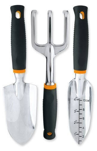 Fiskars 3'ü 1 Arada Bahçe Alet Seti, Kürek, Fide Dikme Aleti ve Kürek İçerir, Açık Hava Bahçeciliği İçin Ergonomik Bahçe Alet Seti - 7