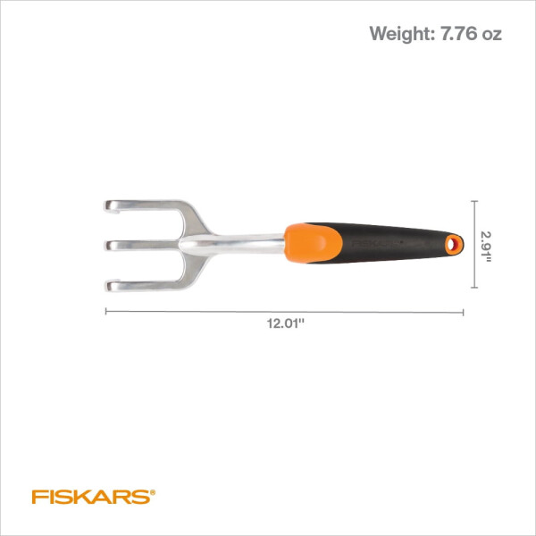 Fiskars Ergo Cultivator Garden Tool with Aluminum Head and Ergonomic Handle, 0.56 Pounds, Orange - 6