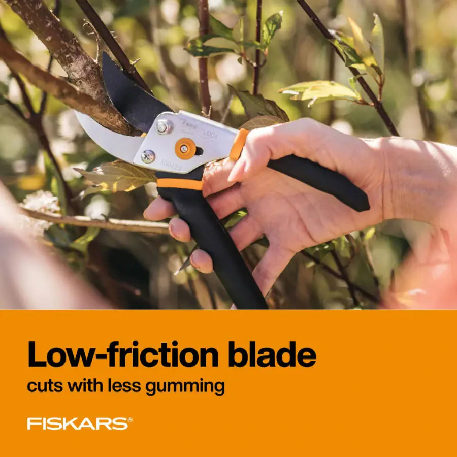 Fiskars Traditional Bypass Pruner, Po'lat pichoq va sirpanmaydigan tutqich, 5/8