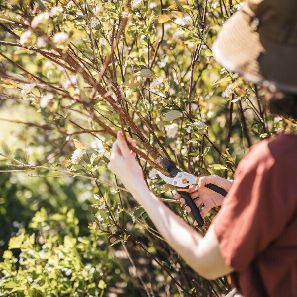 Fiskars Traditional Bypass Pruner, Po'lat pichoq va sirpanmaydigan tutqich, 5/8