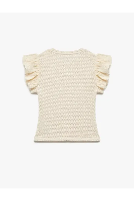 Fistolo Brode Detailed Bicycle Collar Watermelon Sleeve Dress - 4