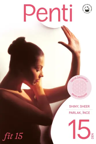 Fit 15 Siyah Külotlu Çorap-Düz Siyah - 4