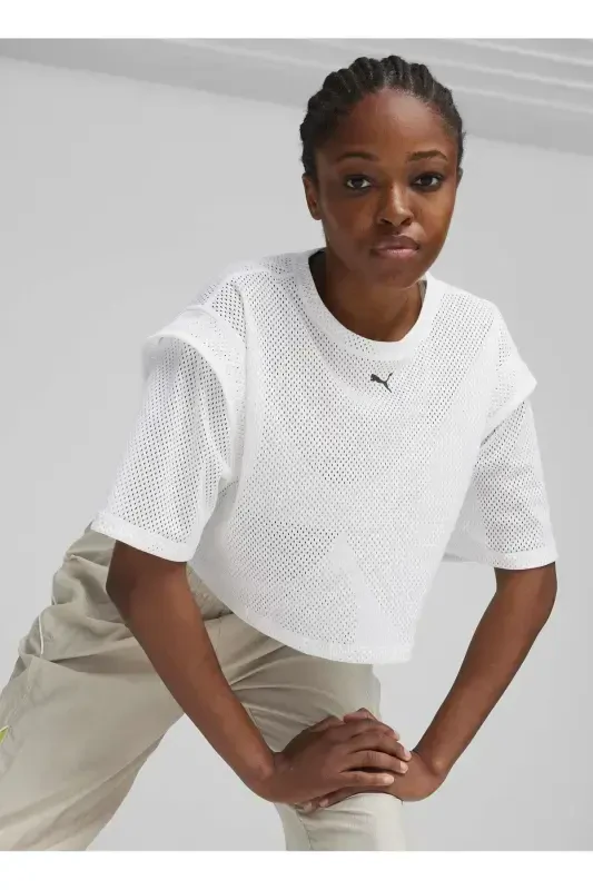 FIT MOVE MESH CROP TEE - PUMA