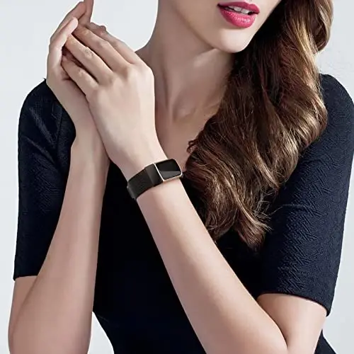 Fitbit Charge 5 uchun metall bilaguzuk. Ayollar va erkaklar uchun zanglamaydigan po'latdan yasalgan bilaguzuk. Fitbit Charge 5 ga almashtirish uchun bilaguzuk. - 4