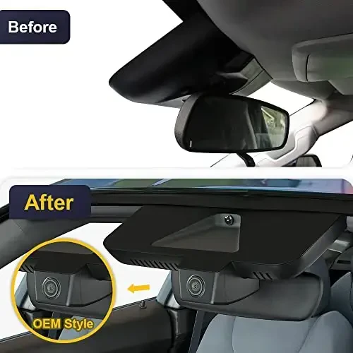 Fitcamx Front 2K+Rear 1080P Dash Cam Toyota Tundra 2022-2026 Hybrid & Sequoia 2023-2026 (Gen3) uchun moslashadi, OEM Style, Dual HD Video, WiFi & APP, Loop Recording, G-Sensor, o'rnatish oson, 64GB Card - 5