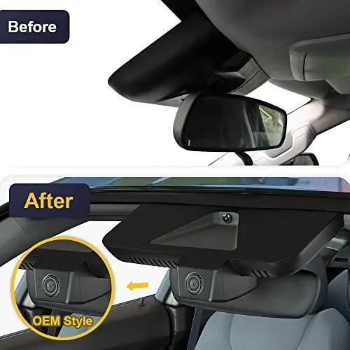 Fitcamx Front 2K+Rear 1080P Dash Cam Toyota Tundra 2022-2026 Hybrid & Sequoia 2023-2026 (Gen3) uchun moslashadi, OEM Style, Dual HD Video, WiFi & APP, Loop Recording, G-Sensor, o'rnatish oson, 64GB Card - 5