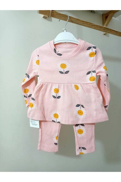Fitilli Papatya Desenli Bebek Takım - Modazone