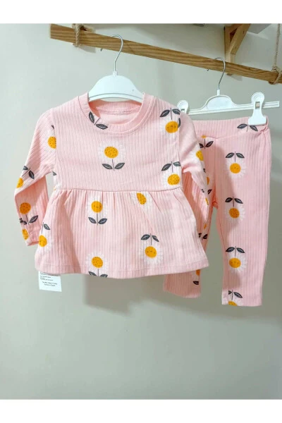 Fitilli Papatya Desenli Bebek Takım - Modazone (1)