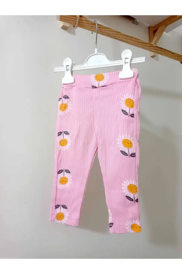 Fitilli Papatya Desenli Bebek Takım-pembe - 5