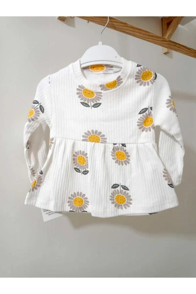 Fitilli Papatya Desenli Bebek Takım - 4