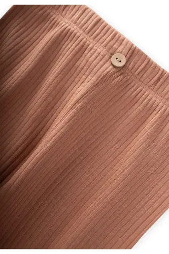 Fitilli Tayt 0-5 Yaş Kahve-KAHVE - 4