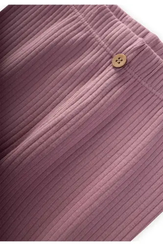 Fitilli Tayt 0-5 Yaş Leylak-LEYLAK - 3