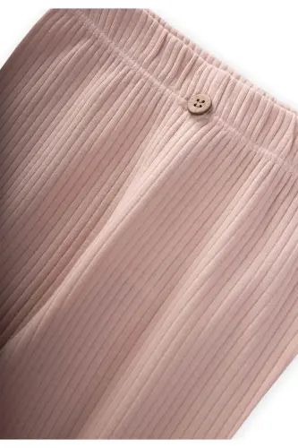 Fitilli Tayt 0-5 Yaş Pudra Pembe-PUDRA PEMBE - 4