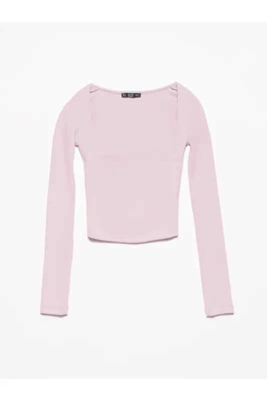 Fitilli Uzun Kollu - Pembe - DILVIN