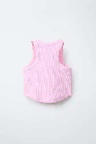 FİTİLLİ YÜZÜCÜ TİŞÖRT-Pembe - ZARA (1)