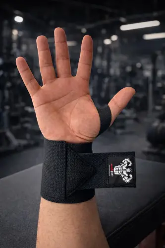 Fıtness Ağırlık Bilekliği Bilek Koruyucu Wrıst Wraps - SİYAH 2 