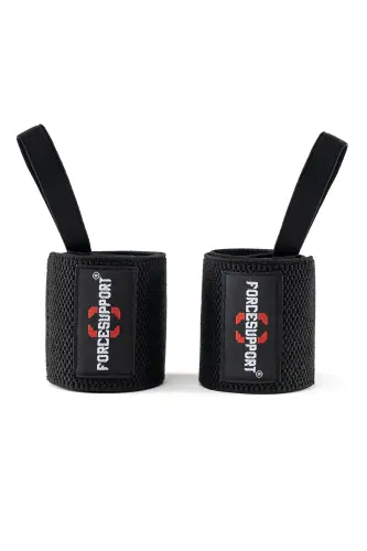 Fitness Bilaguzuklari Og'irlik Bilaguzuklari Qo'llab-quvvatlovchi Bilaguzuk Crossfit Tananing Og'irligini Qo'llab-quvvatlovchi Bilaguzuk Qora B - FORCE SUPPORTS (1)