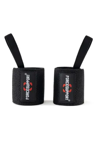 Fitness Crossfit Bodyweight Support Wristband Black (2 Pack) - 5
