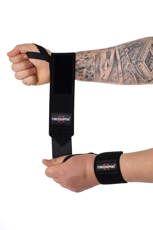Fitness Crossfit Tana Vaznini Qo'llab-quvvatlash Bilaguchigi Qora (2 dona) - FORCE SUPPORTS