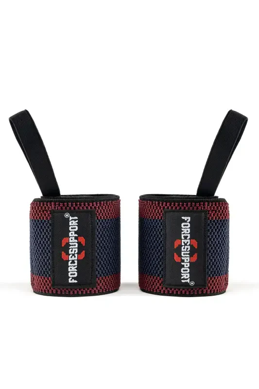 Fitness Crossfit Body Ağırlık Destek Bilekliği Bordo-lacivert(2 ADET)-BORDO - 2