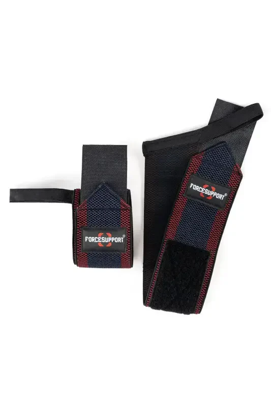 Fitness Crossfit Body Ağırlık Destek Bilekliği Bordo-lacivert(2 ADET)-BORDO - 3