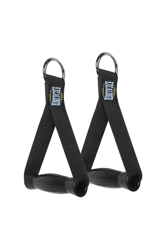 Fitness Qarshilik Bandasi Qo'l Tutqichi Og'irlik Tortish Asboblari Qora Tutqich Juft - EXCALIBUR