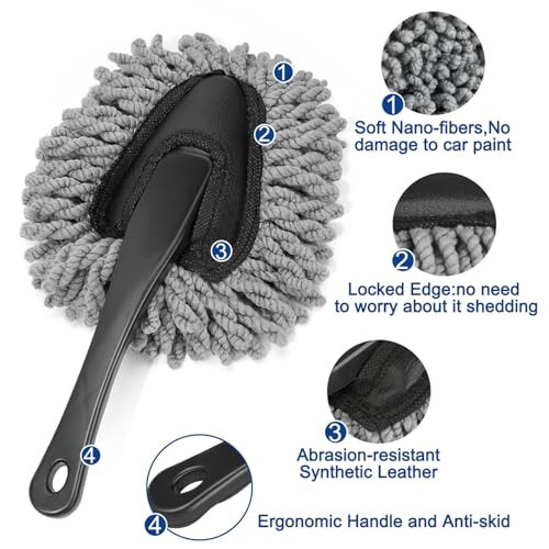 Fitosy Car Interior Duster Detail Brush Cleaning Gel Kit, Soft Dash Vent Dusting Slime Putty Detailing Brushes Accessories Essentials Supplies Tools for Auto,Truck,SUV,RV - Fitosy (1)
