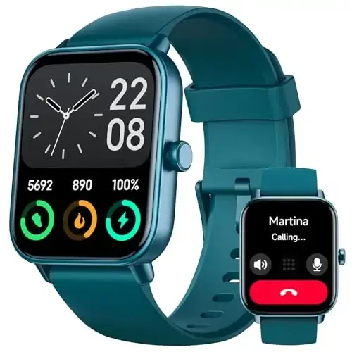 Fitpolo Smart Watch for Men Women,1.8” Touchscreen, Bluetooth Call, Alexa Built-in,24/7 Heart Rate,SpO2 Monitor,Step Counting,Sleep Tracking, IP68 Waterproof Fitness Tracker Watch for Android iPhone - FITPOLO