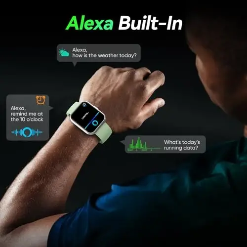 Fitpolo Smart Watches for Men/Women, 1.8'' Alexa Built-in Fitness Tracker Watch with Bluetooth Calls, IP68 Waterproof, Heart Rate/Sleep/SpO2/Stress Monitor, 110 Sport Modes for Android & iPhone - 2