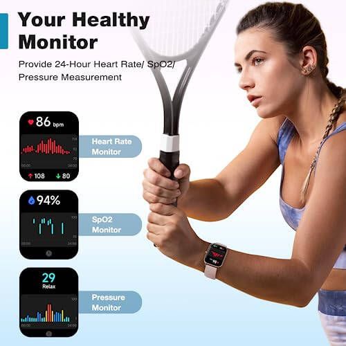 Fitpolo Fitness Tracker with Heart Rate Monitor, Smart Watch 1.8 inches Color Touch Screen IP68 Waterproof Step Calorie Counter Sleep Monitoring Pedometer Watches Activity Tracker for Women Men Kids - 6