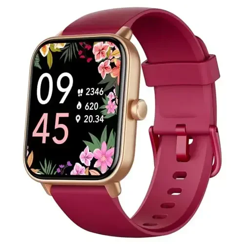 Fitpolo Smart Watch for Women, 1.8” Touchscreen, Bluetooth Call, Alexa Built-in, 24/7 Heart Rate SpO2 Monitor, Step Counting, Sleep Tracking, IP68 Waterproof Fitness Tracker Watch for Android iPhone - FITPOLO