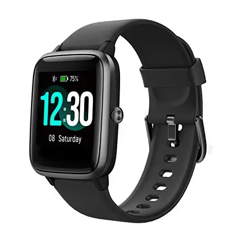 Fitpolo Smart Watch for Women,1.8” Touchscreen, Bluetooth Call, Alexa Built-in,24/7 Heart Rate SpO2 Monitor,Step Counting,Sleep Tracking, IP68 Waterproof Fitness Tracker Watch for Android iPhone - 1