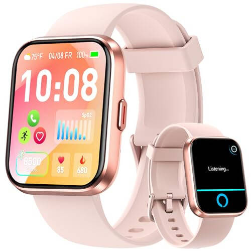 Fitpolo Smart Watches for Women, 1.8'' Alexa Built-in Fitness Tracker Watch with Bluetooth Calls, IP68 Waterproof, Heart Rate/Sleep/SpO2 Monitor, 110 Sports Modes Compatible with Android & iPhone - 11